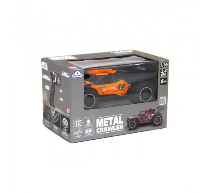 Автомобіль Metal Crawler з р/к – S-Rex (оранжевий, 1:16)