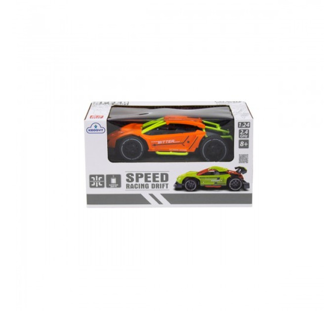 Автомобіль Speed racing drift з р/к – Bitter (оранжевий, 1:24)
