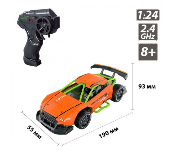 Автомобіль Speed racing drift з р/к – Bitter (оранжевий, 1:24)