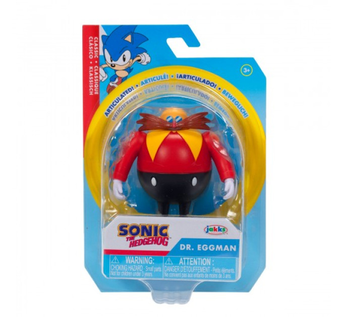 Ігрова фігурка з артикуляцією SONIC THE HEDGEHOG - Класичний Доктор Еггман 6 cm