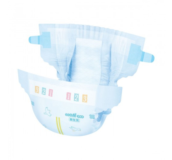 Підгузки Goo.N Plus для новонароджених (NB, до 5 кг, 76 шт)