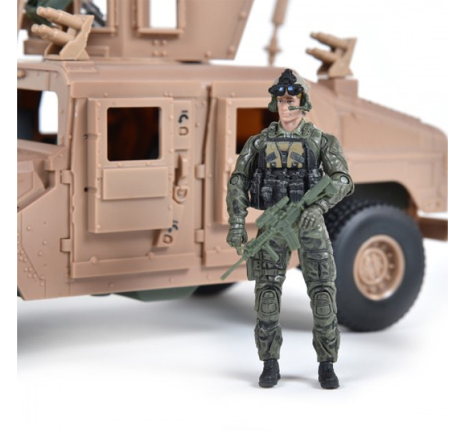 Ігровий набір ELITE FORCE —БРОНЕАВТОМОБІЛЬ  HUMVEE M1114 (машина, фігурка, аксес.)