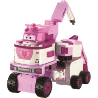Super Wings Конструктор-трансформер Small Blocks 2-in-1 Buildable Transforming Vehicle Dizzy, Диззи