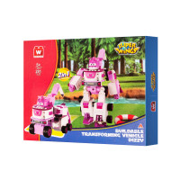 Super Wings Конструктор-трансформер Small Blocks 2-in-1 Buildable Transforming Vehicle Dizzy, Диззи