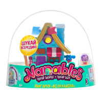 Nanables Игровая фигурка Jazwares Nanables Small House Зимняя страна чудес, Книжный магазин 