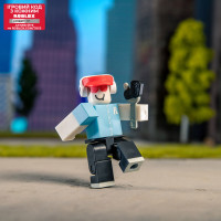 Roblox Игровая коллекционная фигурка Deluxe Mystery Pack Greenville: Car Dealer Worker milk74I8O S3