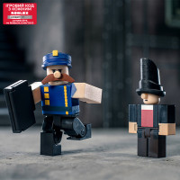 Roblox Игровая коллекционная фигурка Deluxe Mystery Pack Big Bank Robbery: Edguard & Boz S2