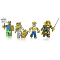 Roblox Игровой набор Jazwares Four Figure Pack Roblox Icons - 15th Anniversary Gold Collector’s Set