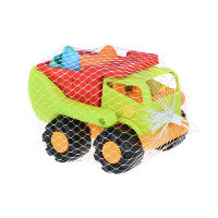 Same Toy Набор для игры с песком Грузовик зеленый (6 ед.)