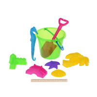 Same Toy Набор для игры с песком Зеленое ведро (8 шт.)