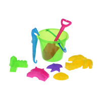 Same Toy Набор для игры с песком Зеленое ведро (8 шт.)