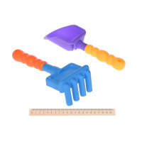 Same Toy Набор для игры с песком с Воздушной вертушкой (синее ведро) (8 шт.)
