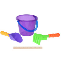 Same Toy Набор для игры с песком с Воздушной вертушкой (фиолетовое ведро) (8 шт.)
