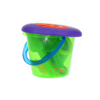 Same Toy Набор для игры с песком с Летающей тарелкой (зеленое ведро) (8 шт.)