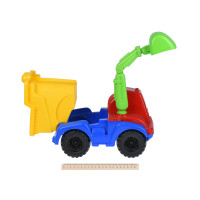 Same Toy Набор для игры с песком с Экскаватором красный (4шт.)