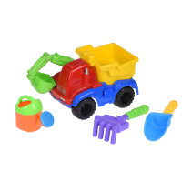 Same Toy Набор для игры с песком с Экскаватором красный (4шт.)