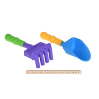 Same Toy Набор для игры с песком с Экскаватором красный (4шт.)