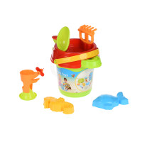 Same Toy Набор для игры с песком Ведерко зеленое (6 ед.)
