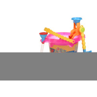 Same Toy Набор для игры с песком - Ведерко розовое (8 ед.)