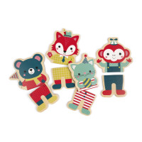 Janod Игровые магнитные фигурки - Животные (16 эл.)