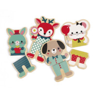 Janod Игровые магнитные фигурки - Животные (16 эл.)