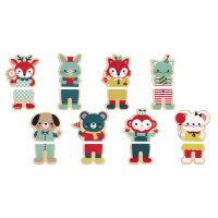 Janod Игровые магнитные фигурки - Животные (16 эл.)