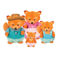 Li`l Woodzeez Набор фигурок - Семья Лисичек