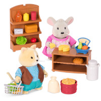 Li`l Woodzeez Набор аксессуаров - Продуктовые полочки